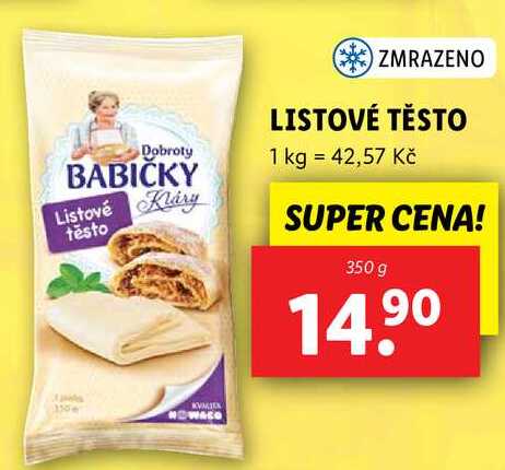LISTOVÉ TĚSTO, 350 g