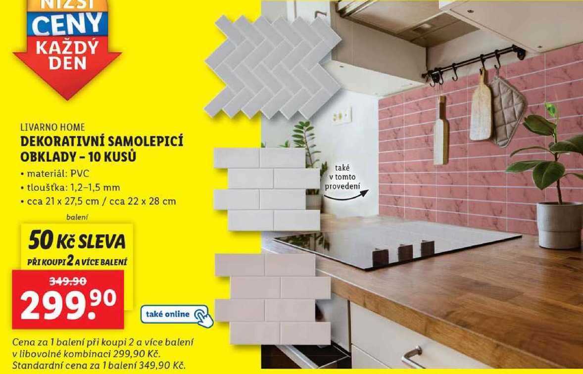 DEKORATIVNÍ SAMOLEPICÍ OBKLADY - 10 KUSŮ