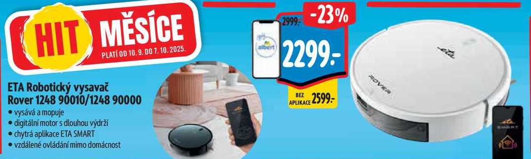 ETA Robotický vysavač Rover 1248 90010/1248 90000 