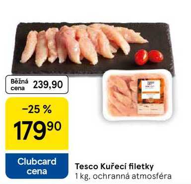 Tesco Kuřecí filetky, 1 kg