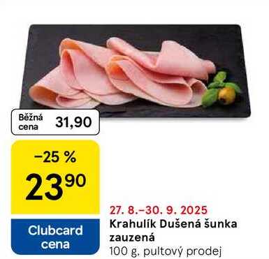 Krahulik Dušená šunka zauzená, 100 g 