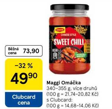 Maggi Omáčka, 340-355 g, více druhů 