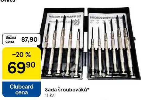 Sada šroubováků, 11 ks 