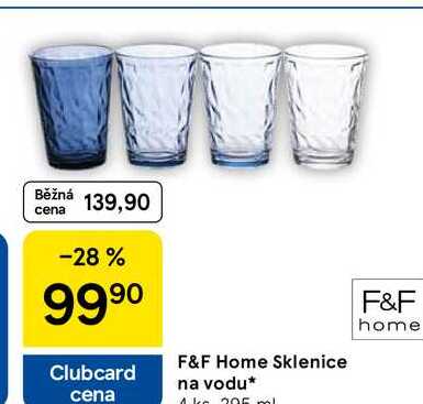 F&F Home Sklenice na vodu