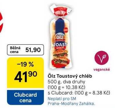 Ölz Toustový chléb, 500 g 