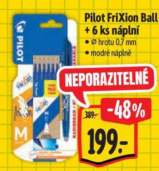 Pilot FriXion Ball + 6 ks náplní 