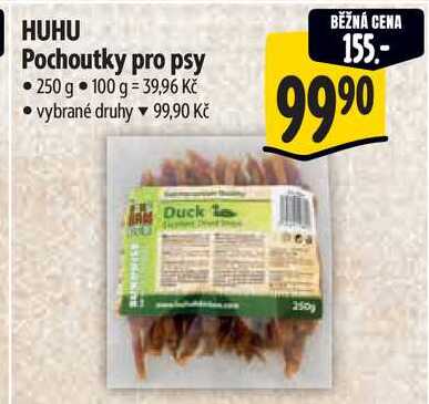 HUHU Pochoutky pro psy, 250 g 
