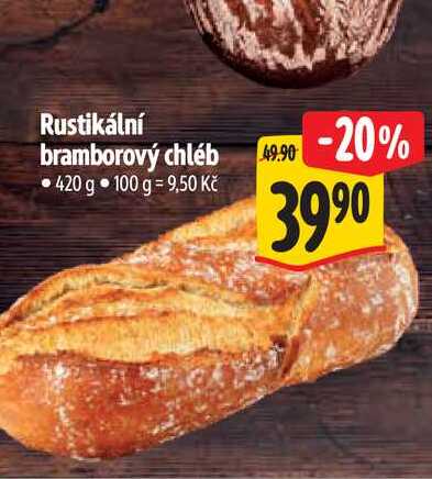 Rustikální bramborový chléb 420 g 