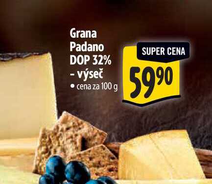 Grana Padano DOP 32% - výseč  100 g