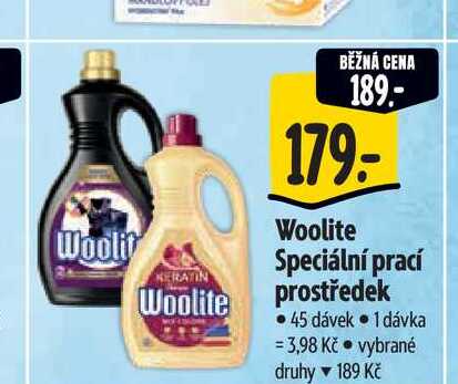 Woolite prací prostředek 45 dávek, vybrané druhy 4.5l 