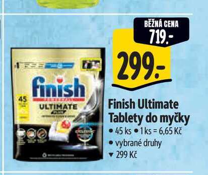   Finish Ultimate Tablety do myčky 45 ks  