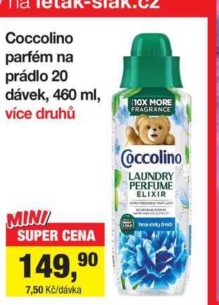 Coccolino parfém na prádlo 20 dávek, 460 ml