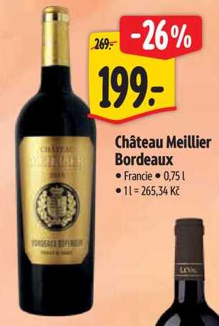 Château Meillier Bordeaux, 0,75 l