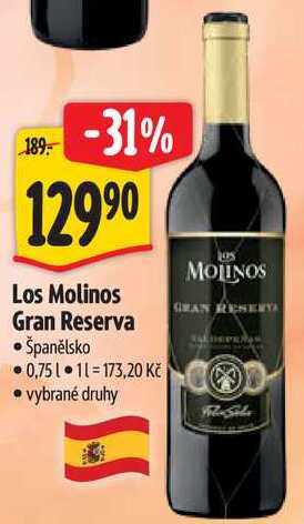Los Molinos Gran Reserva, 0,75 l
