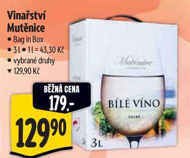 Vinařství Mutěnice, 3 l