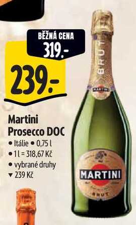 Martini Prosecco DOC, 0,75 l