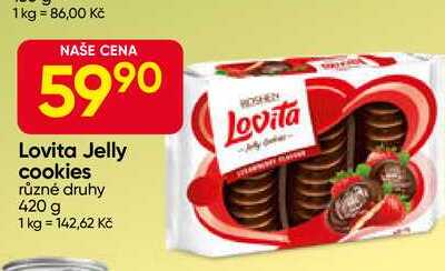Lovita Jelly cookies různé druhy 420 g
