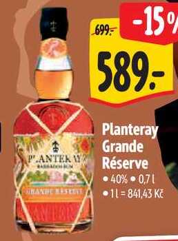 Planteray Grande Réserve, 0,7 l