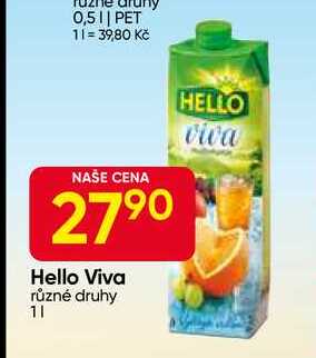 Hello Viva různé druhy 1l