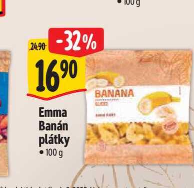   Emma Banán plátky 100 g  