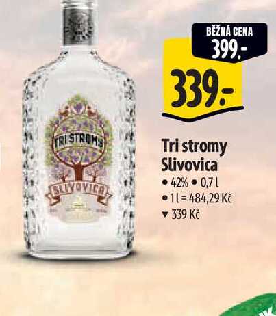  Tri stromy Slivovica  42% 0,71 