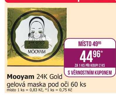 Mooyam gelová maska pod oči 60 ks 