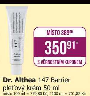 Dr. Althea 147 Barrier pleťový krém 50 ml