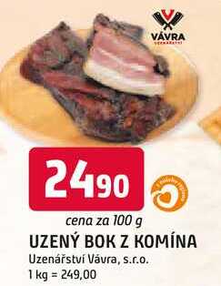 UZENÝ BOK Z KOMÍNA 100g