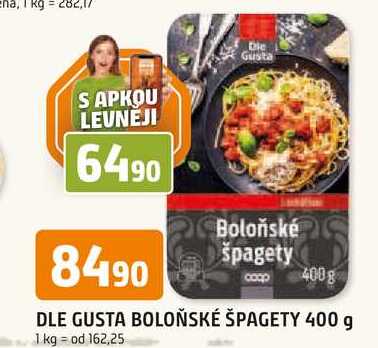 DLE GUSTA BOLOŇSKÉ ŠPAGETY 400 g