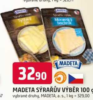 MADETA SÝRAŘŮV VÝBĚR 100g