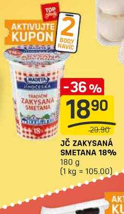 JČ ZAKYSANÁ SMETANA 18% 180 g 