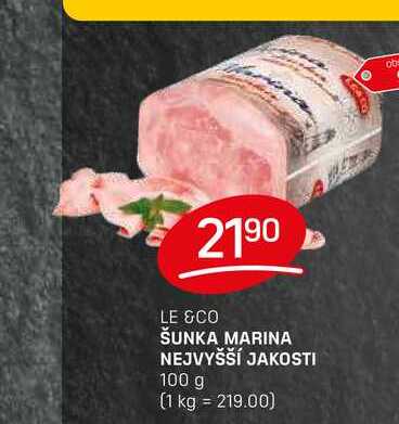 ŠUNKA MARINA NEJVYŠŠÍ JAKOSTI 100 g