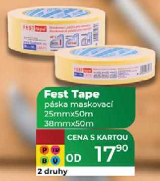 Fest Tape páska maskovací 25mmx50m 38mmx50m 