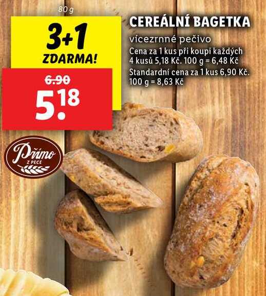 CEREÁLNÍ BAGETKA, 80 g