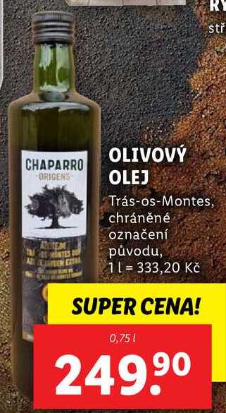 OLIVOVÝ OLEJ, 0,75 l