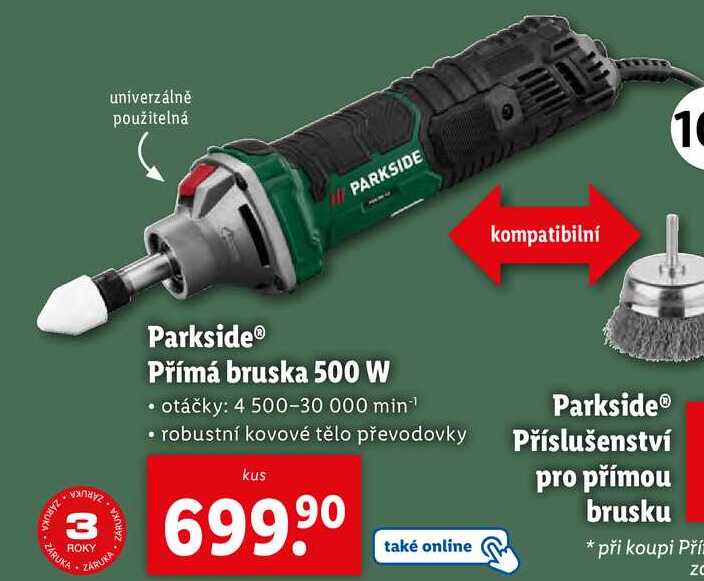 Parkside Přímá bruska 500 W