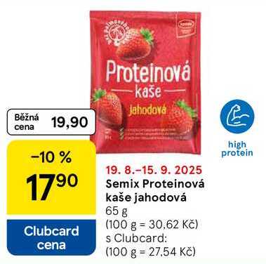 Semix Proteinová kaše jahodová, 65 g 