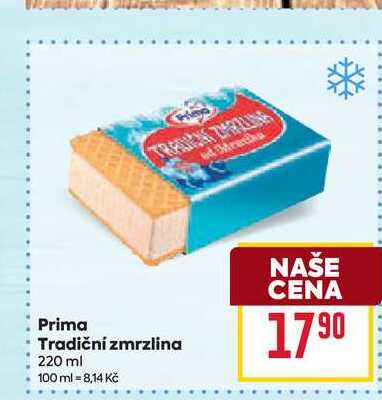 Prima Tradiční zmrzlina 220 ml 