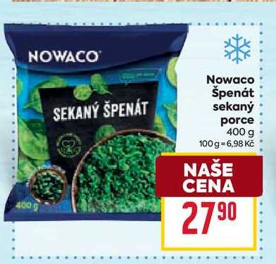 Nowaco Špenát sekaný porce 400 g