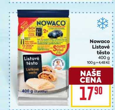 Nowaco Listové těsto 400 g 