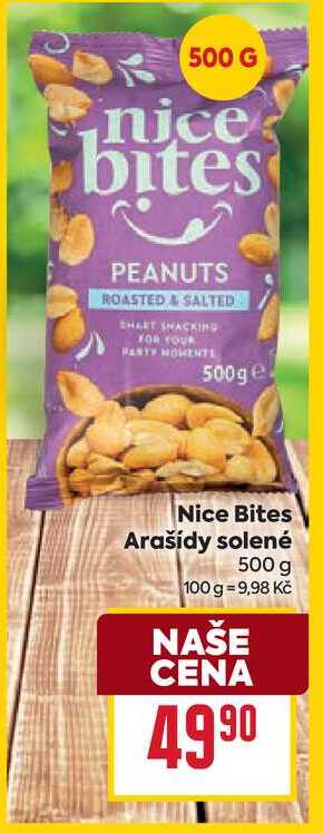 Nice Bites Arašídy solené 500 g