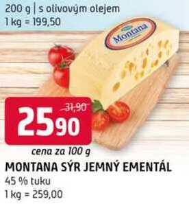 MONTANA SÝR JEMNÝ EMENTÁL 100 g