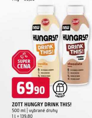 ZOTT HUNGRY DRINK THIS! 500 ml  