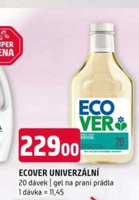 ECOVER UNIVERZÁLNÍ 20 dávek gel na praní prádla