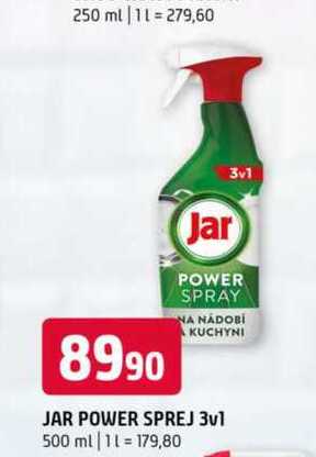 JAR POWER SPREJ 3v1 500 ml