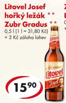 Litovel Josef hořký ležák, 0,5 l 