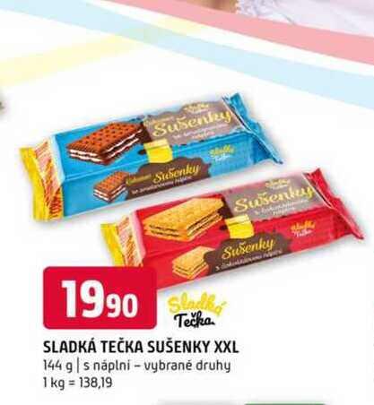 SLADKÁ TEČKA SUŠENKY XXL 144 g 