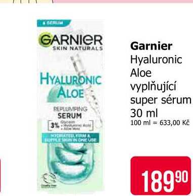 Garnier Hyaluronic Aloe vyplňující super sérum 30 ml 