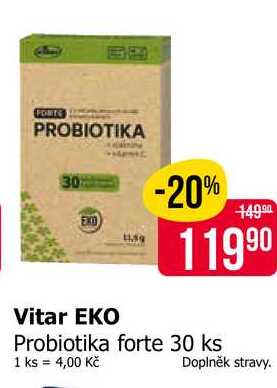 Vitar EKO Probiotika forte 30 ks 