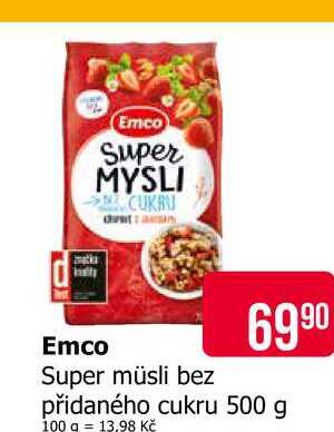 Emco Super müsli bez přidaného cukru 500 g